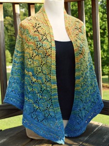 front view of Wool Therapy knitted by Kelly Eells