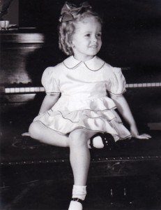 This is NOT the way to play a piano (Jackie at 4 years old)