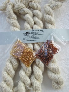 Skeins of Colinton 1000 and beads