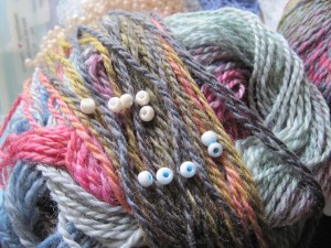 Testing beads against yarn