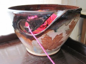 pottery yarn bowl by Sherry Lutz