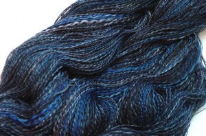moody blues is handspun cotton plied with silk