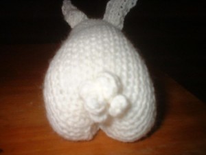 Knitted Bunny photos from Mary Lou Norton - tail variation