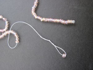 Tie other end with bead stopper