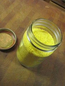About 2 cups of ground cornmeal