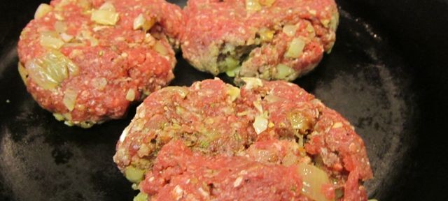 form patties for Bison Burgers